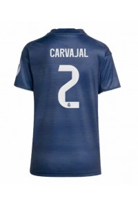 Real Madrid Daniel Carvajal #2 Jalkapallovaatteet Naisten Vieraspaita 2025-26 Lyhythihainen